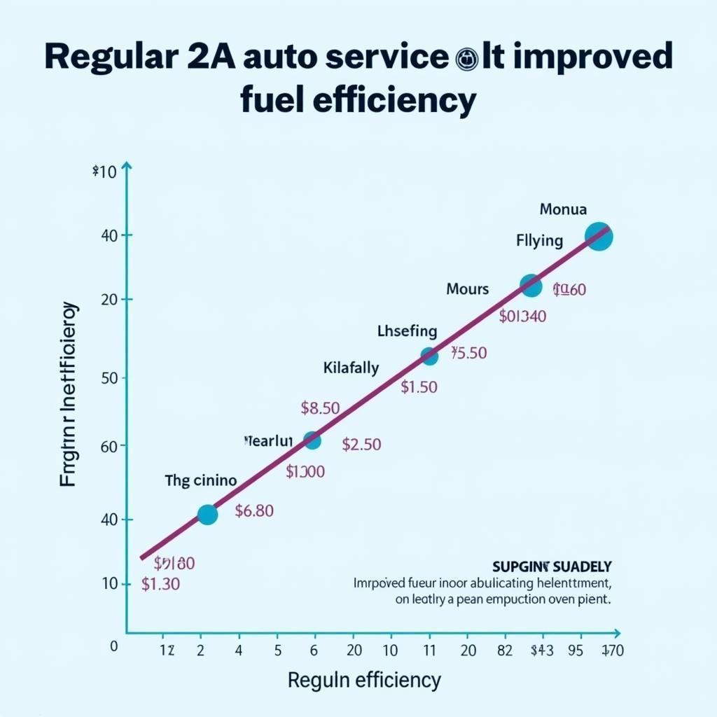 Graph showing improved fuel efficiency with regular 2a auto service