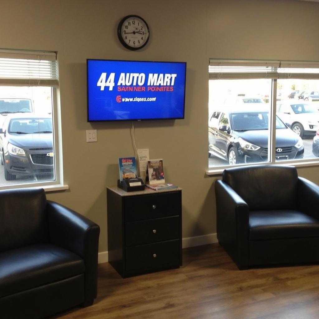 Customer waiting area at 44 Auto Mart Service Center