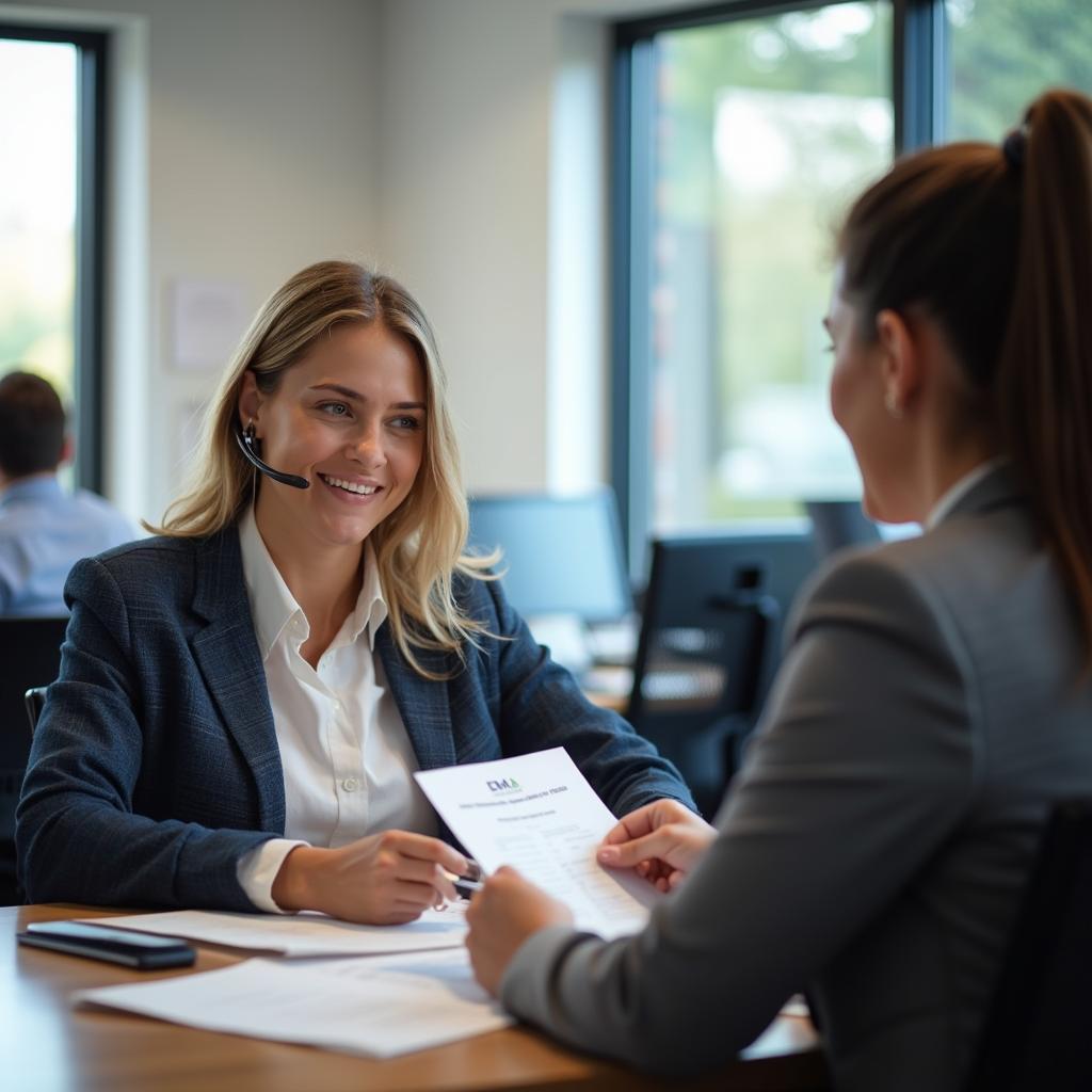 Customer Support Representatives Assisting Clients