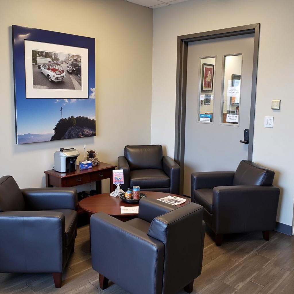 Comfortable Customer Waiting Area at 5th Street Auto Service