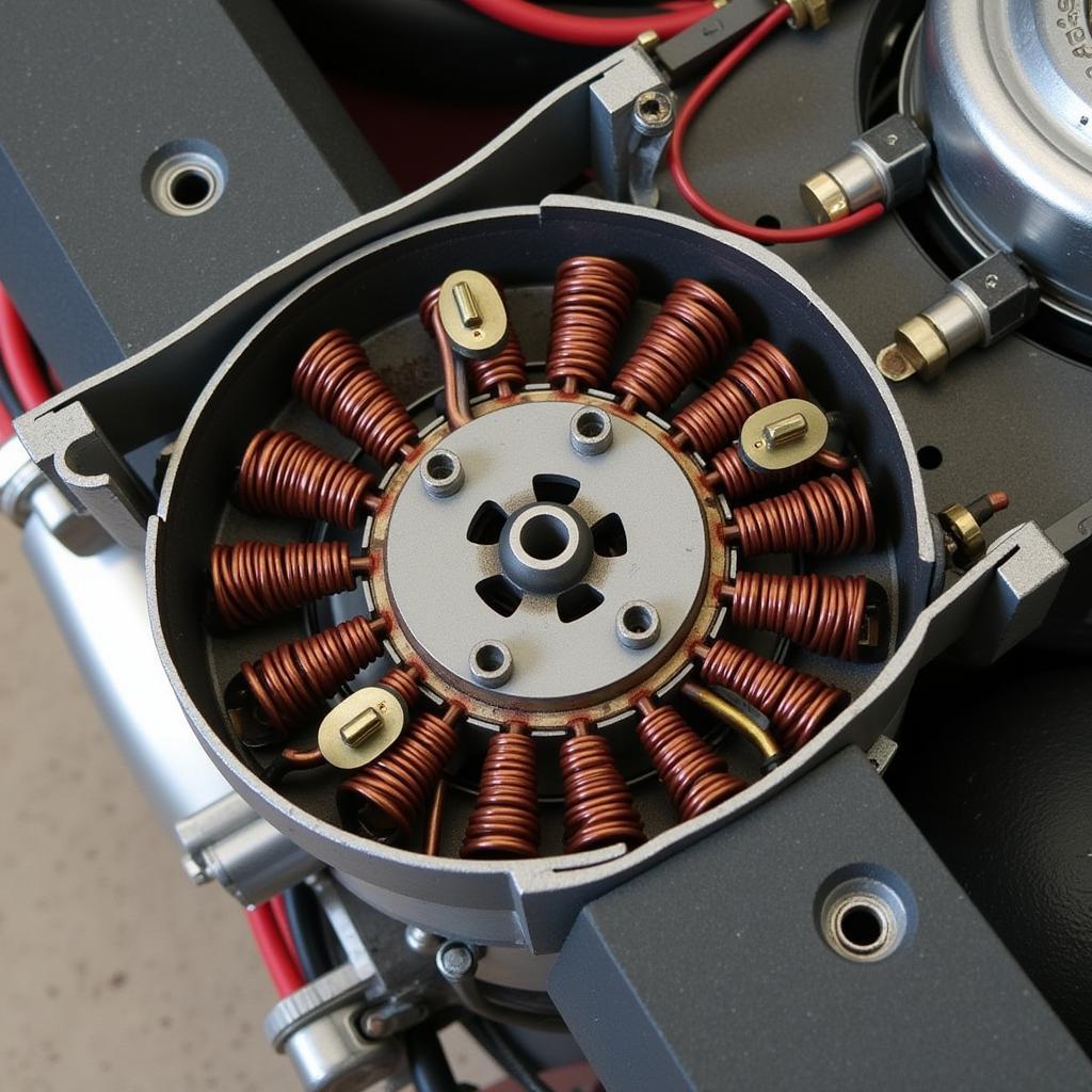 Inspecting the Motor of a 767 A110 Car