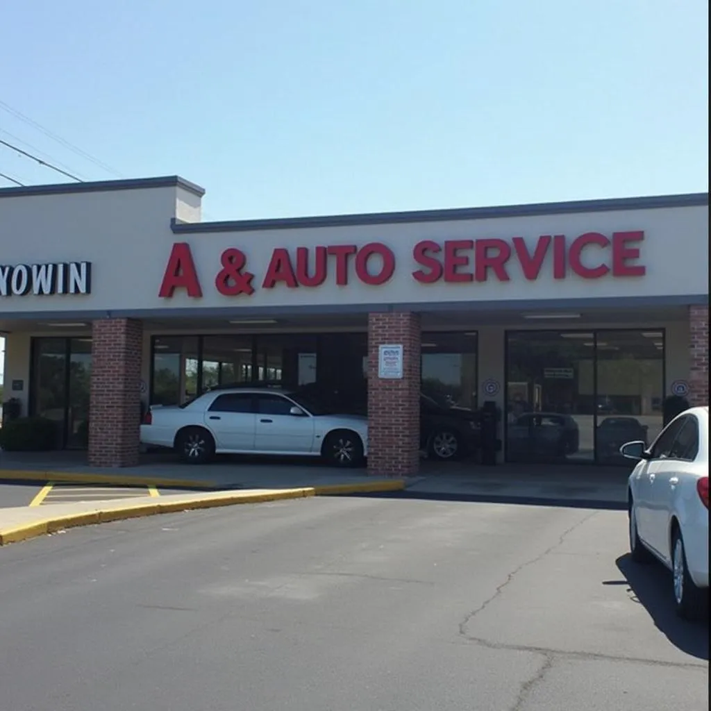 Modern and inviting exterior of A & M Auto Service in Sandisfield, MA