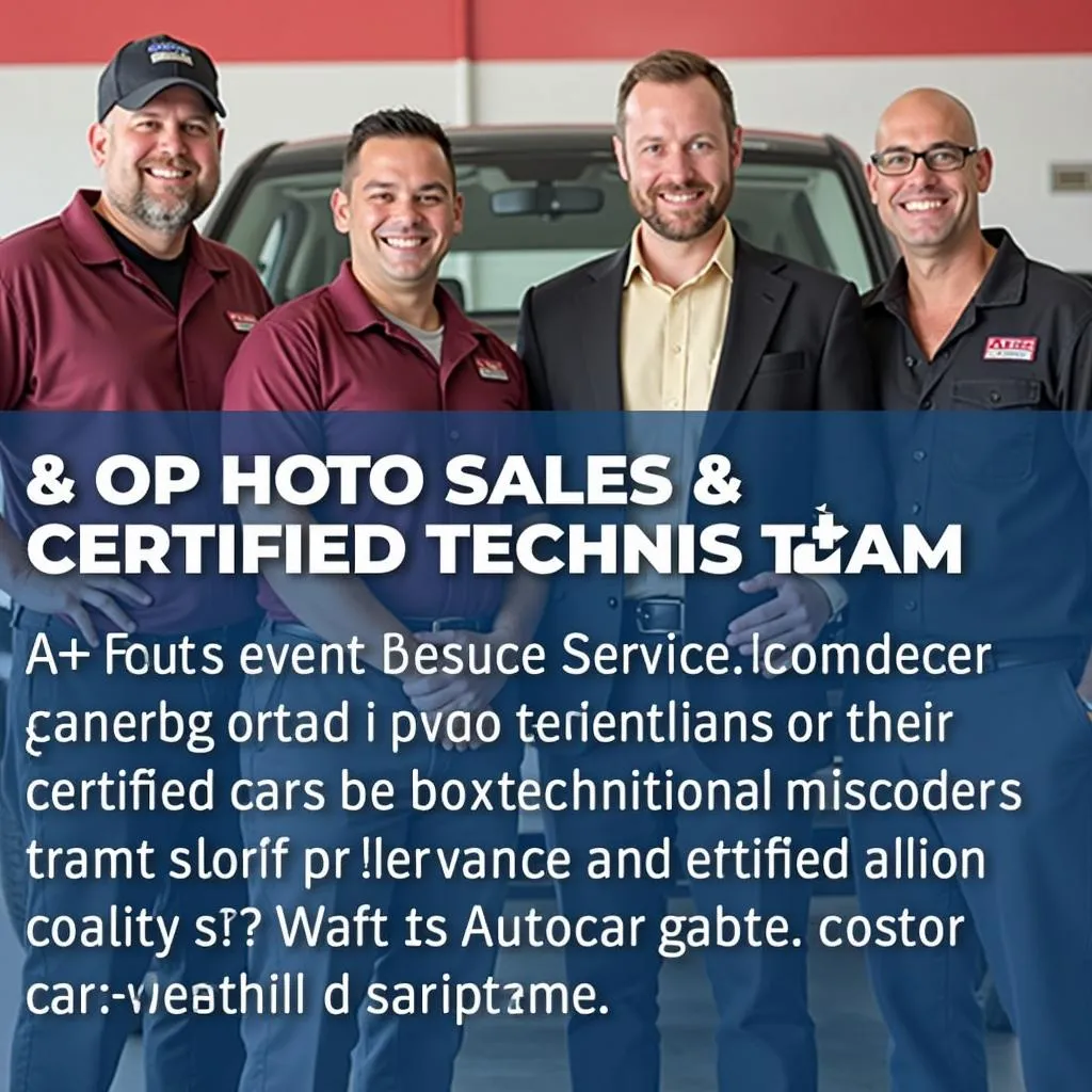 A+ Auto Sales and Service Team