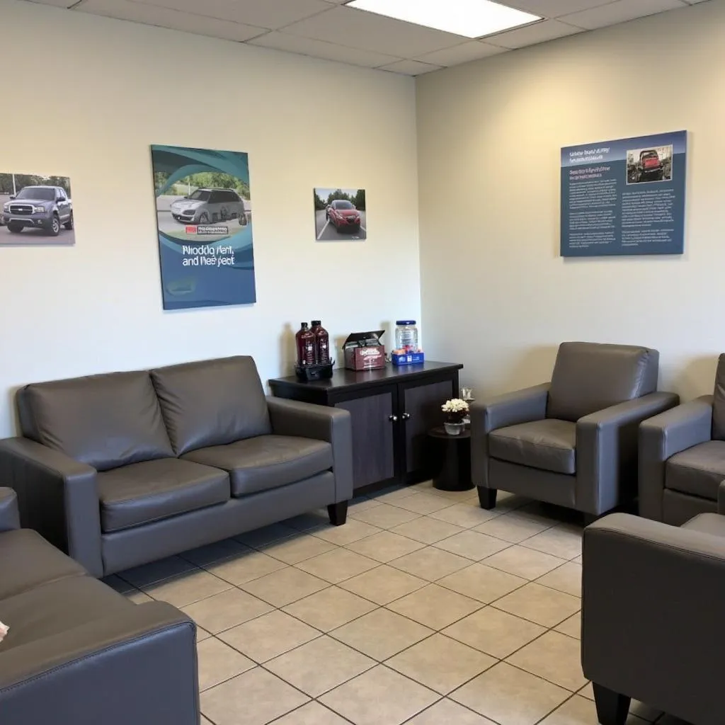 A Plus auto service waiting area 