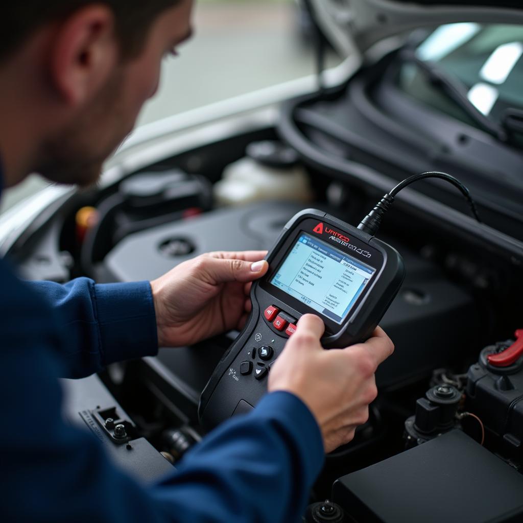 A1 United Auto Services Technician Working