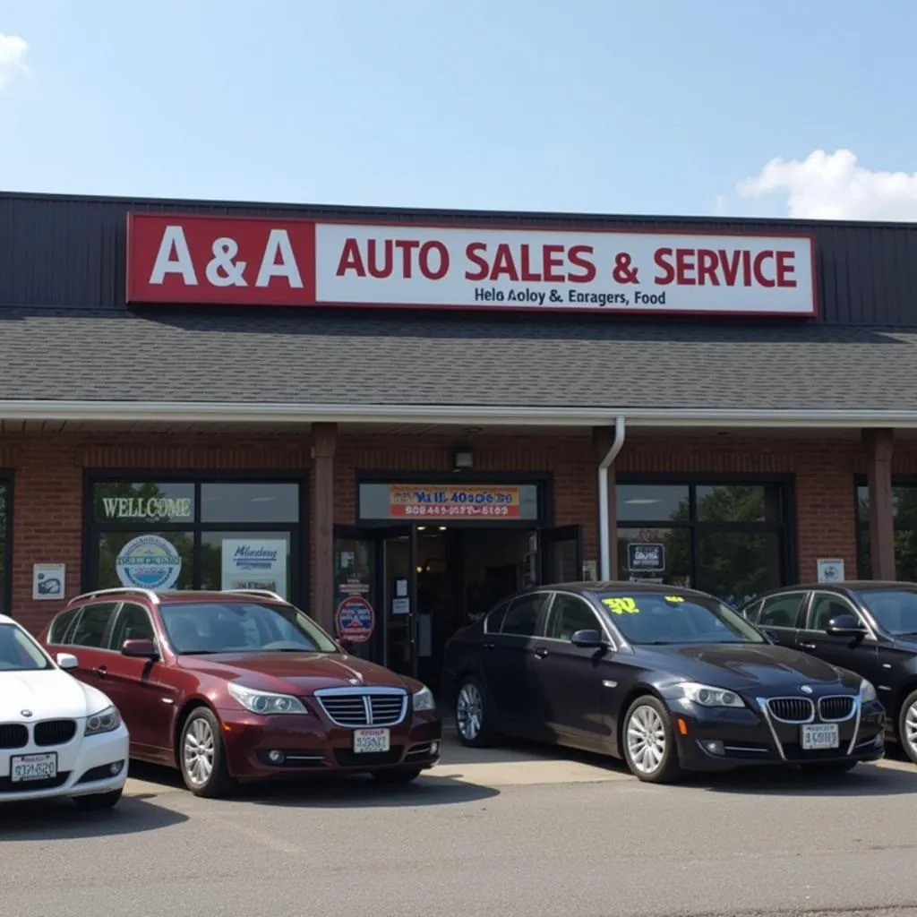 A&A Auto Sales & Service building in Quarryville