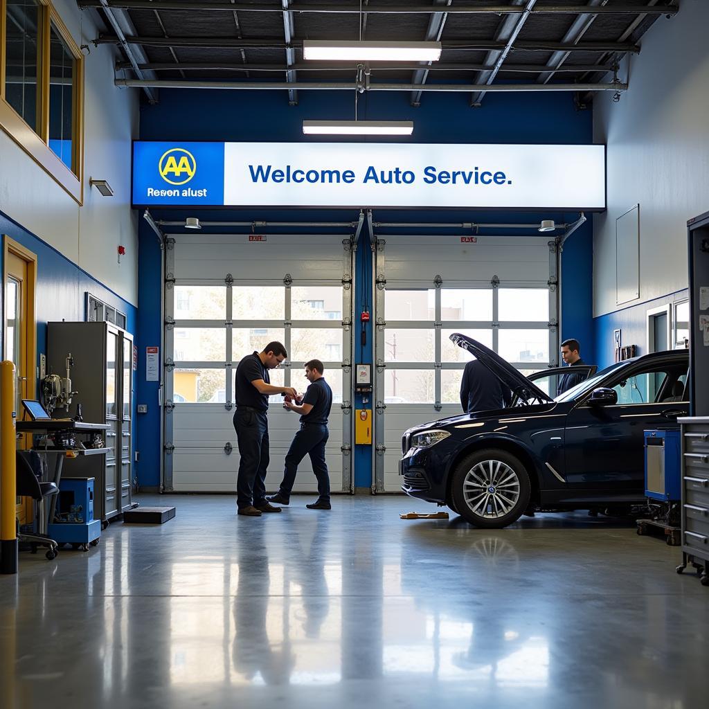 Modern and equipped AA auto service garage in Whangarei