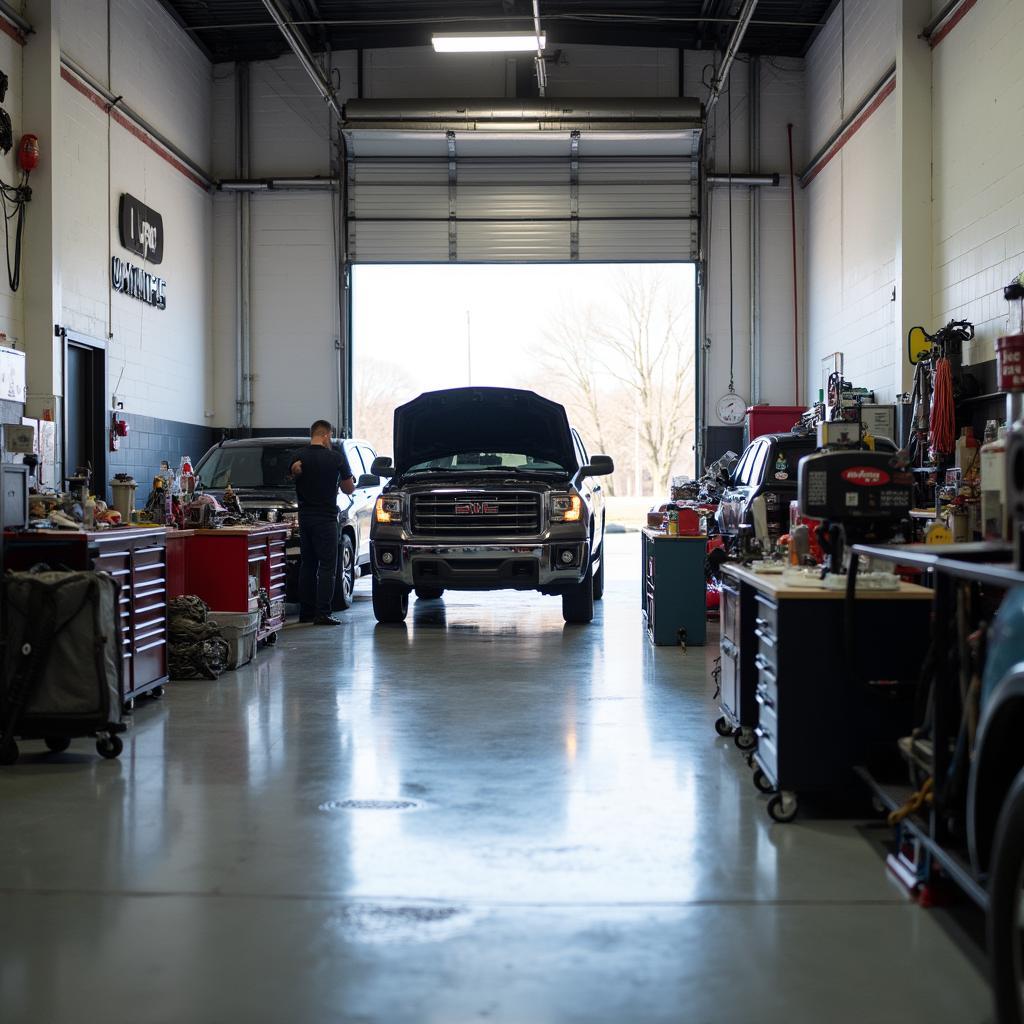 AAA Auto Sales Parts and Service Inc. Service Bay