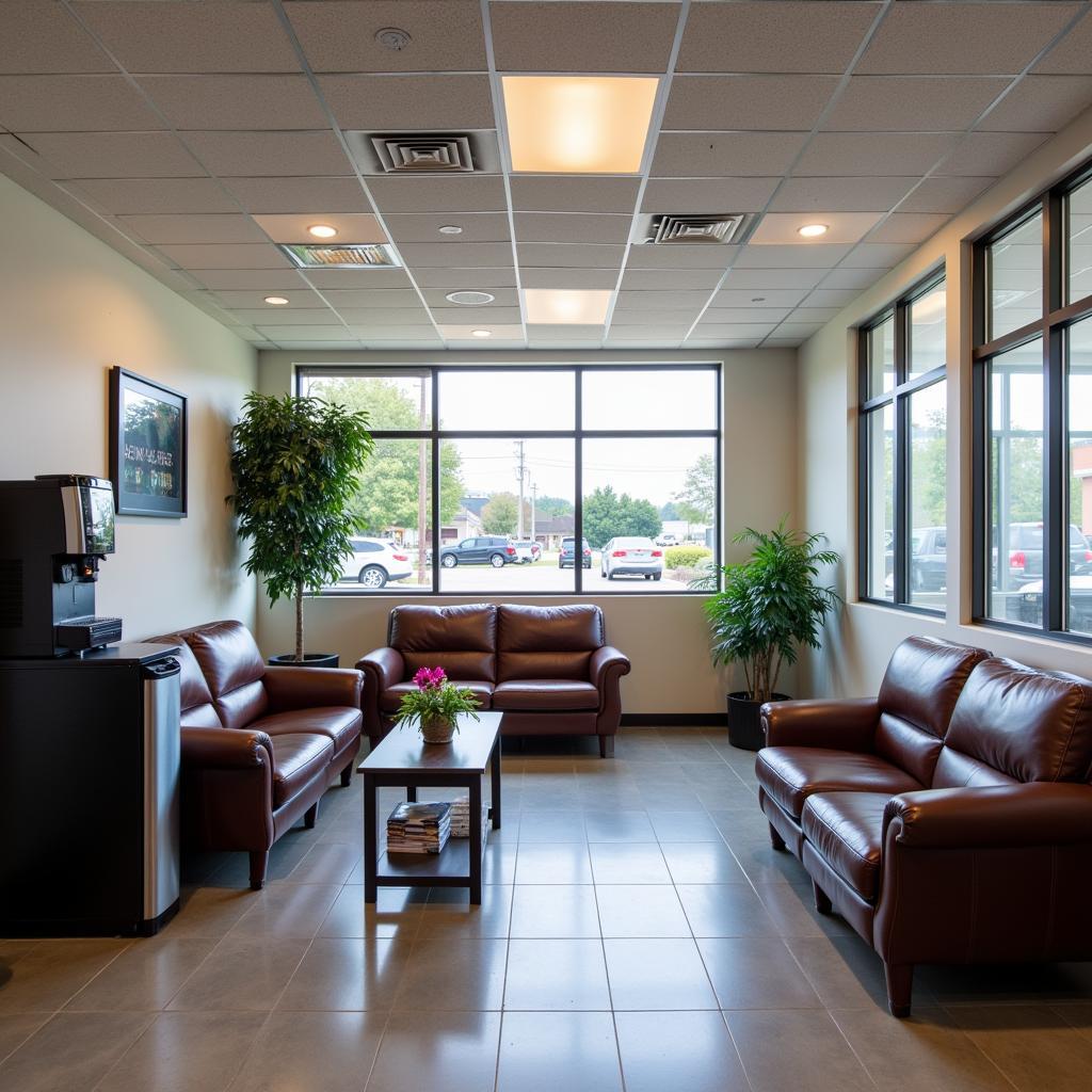 Comfortable Customer Waiting Area at AAA Auto Service