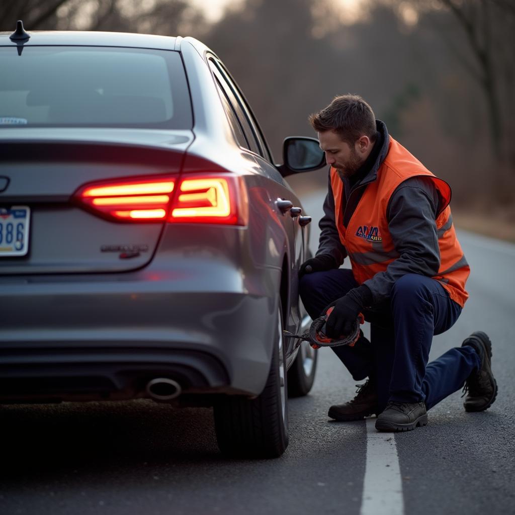 AAA Roadside Assistance in Action