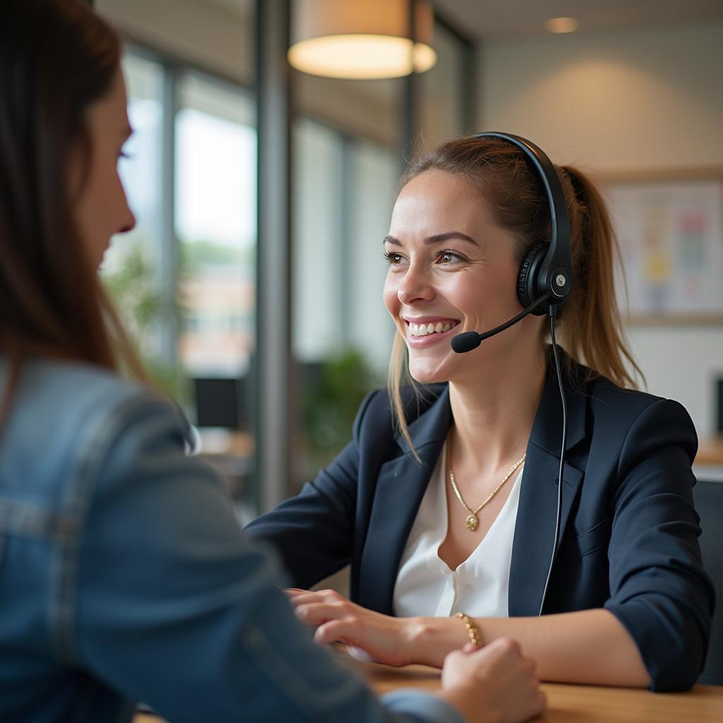 AARP Hart customer service representative assisting client