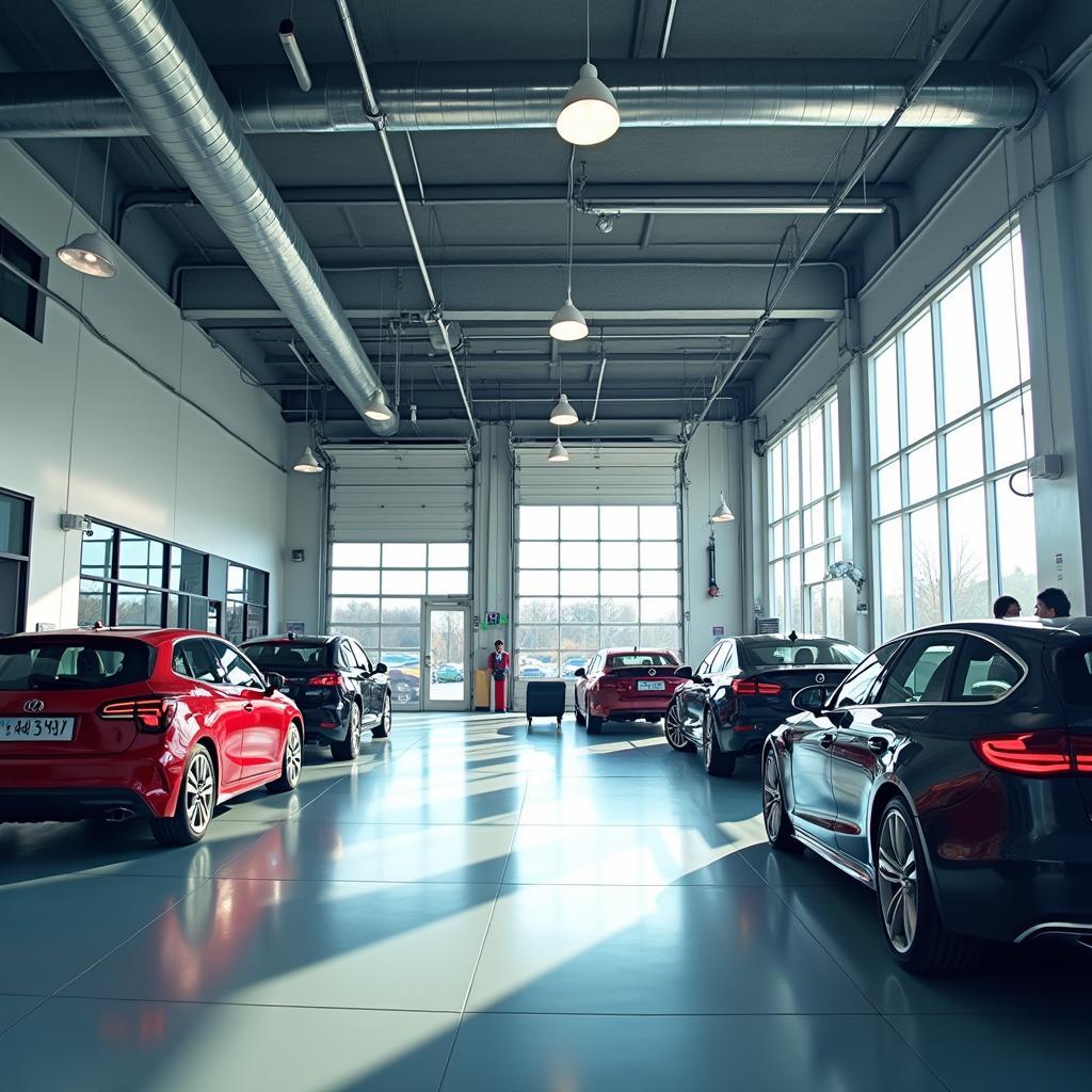 Clean and organized interior of Abacus auto service center