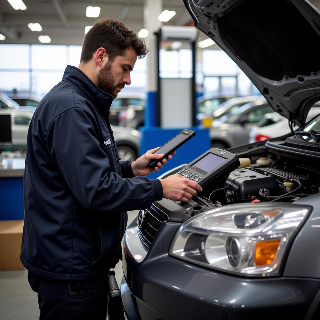 Academy Auto Service Graduate Working in Auto Shop