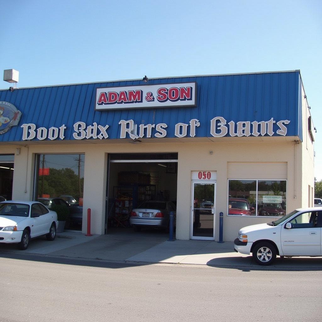 Adam & Son Auto Repair shop front on Briargate Blvd