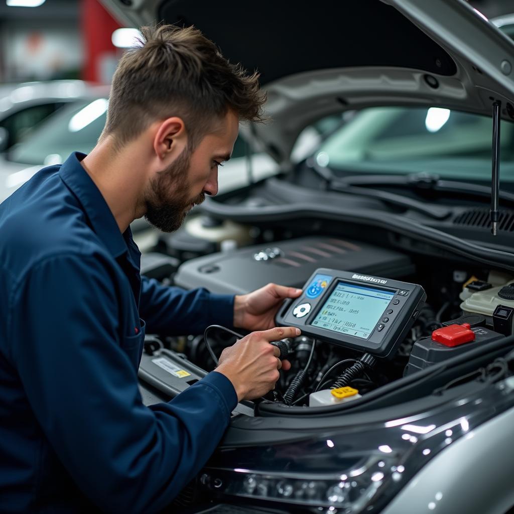 Adams Tire & Auto Services Technician at Work