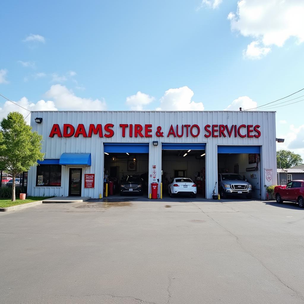 Adams Tire & Auto Services Shop Front