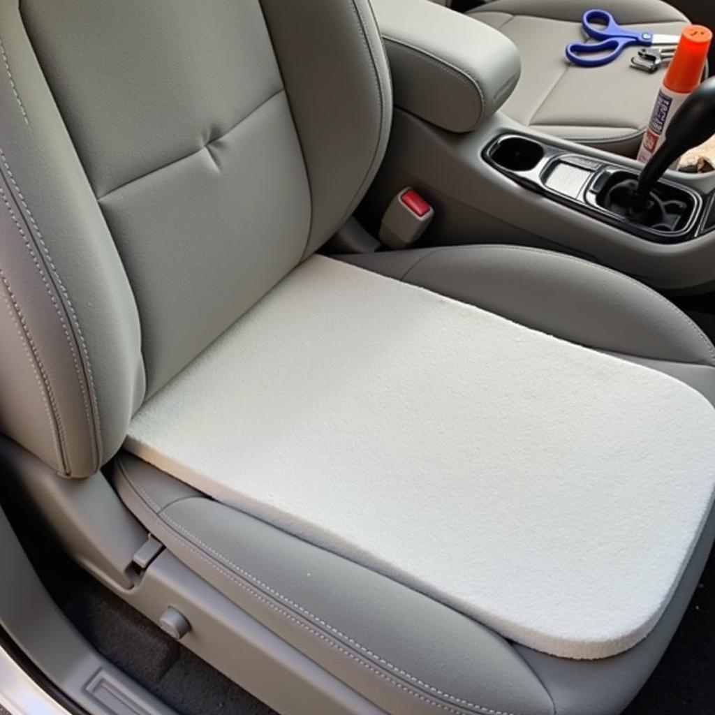 Adding Foam Padding to a Car Seat