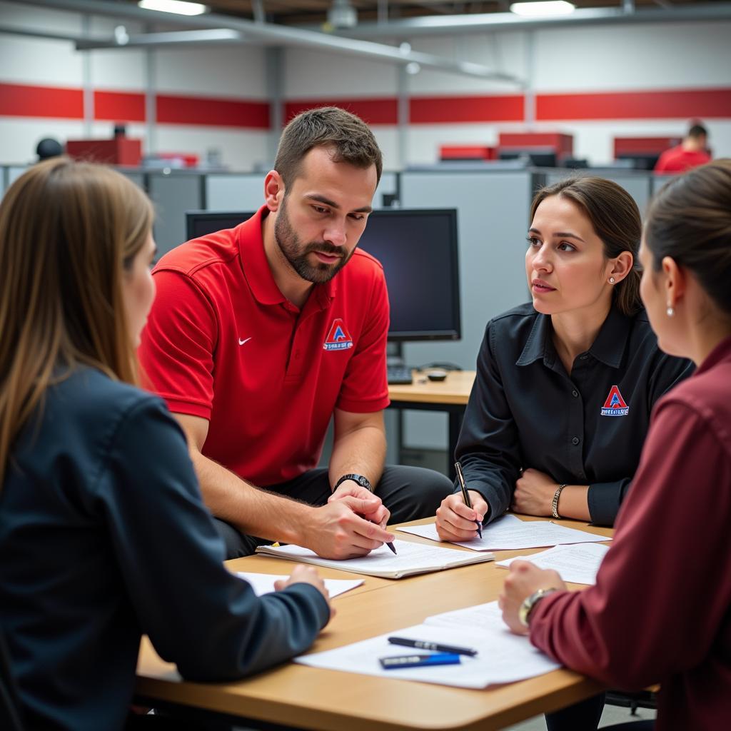 Advance Auto Parts Customer Service Team Meeting