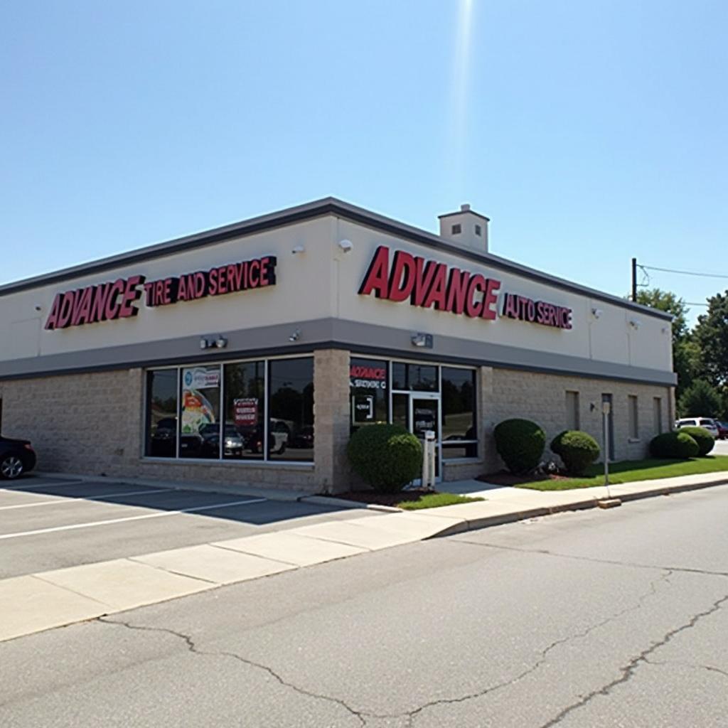 Modern auto service center exterior in Mauldin