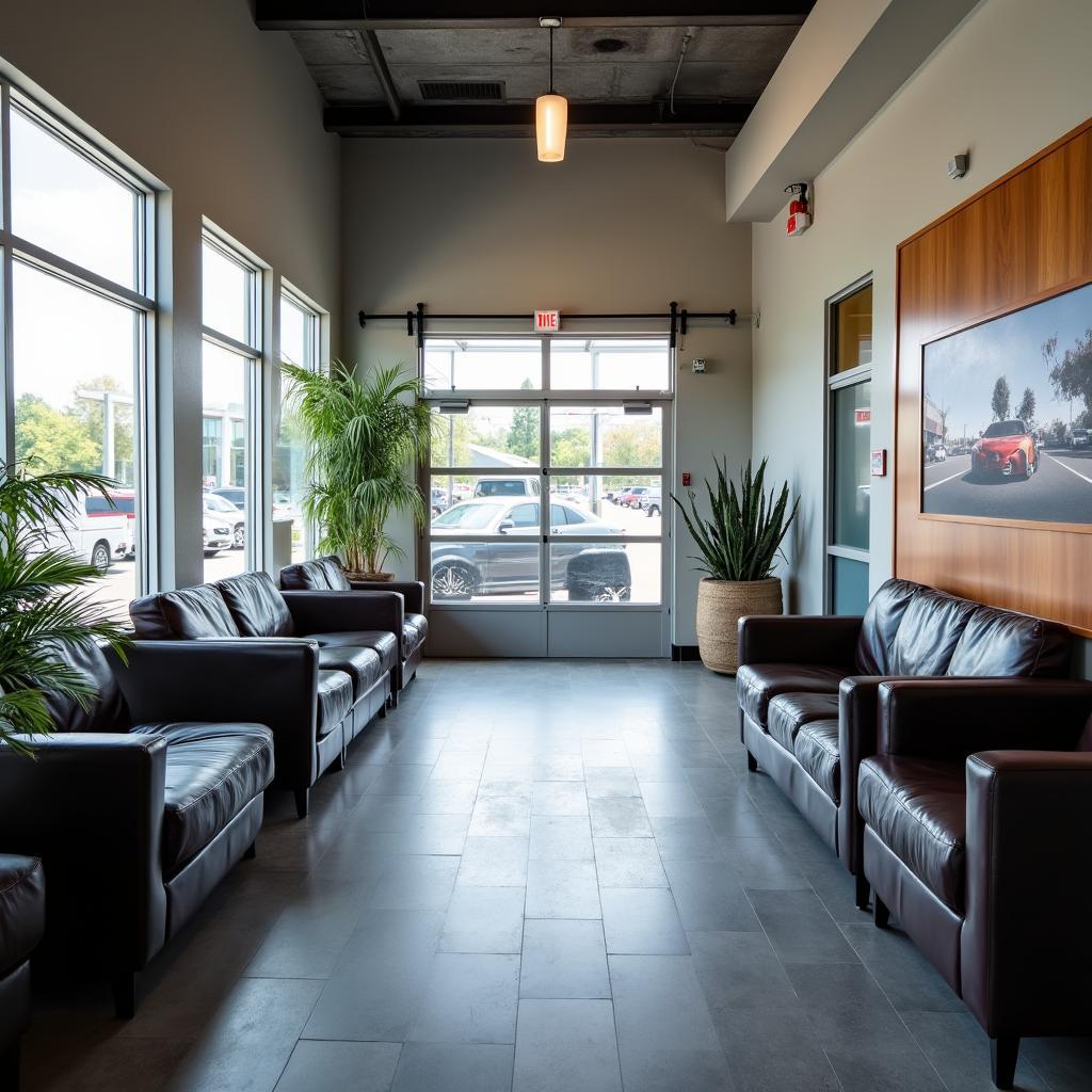 Clean and comfortable waiting area at Advantage Auto Service Center