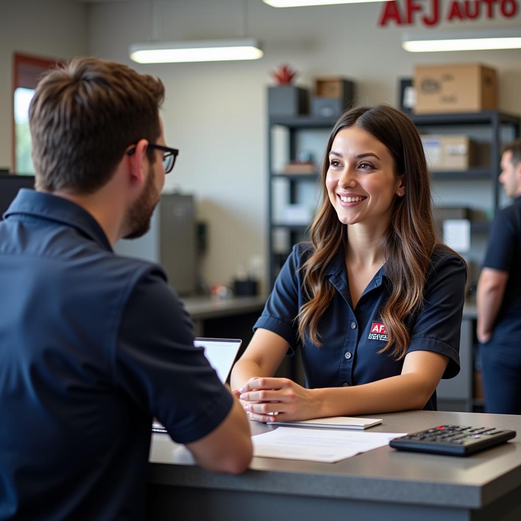 Friendly Customer Service at AFJ Auto Service