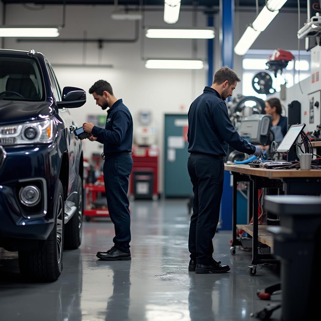 Ahrens Auto Service Mechanics at Work