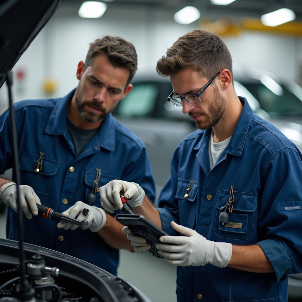 Airpark Certified Technicians Working on a Vehicle