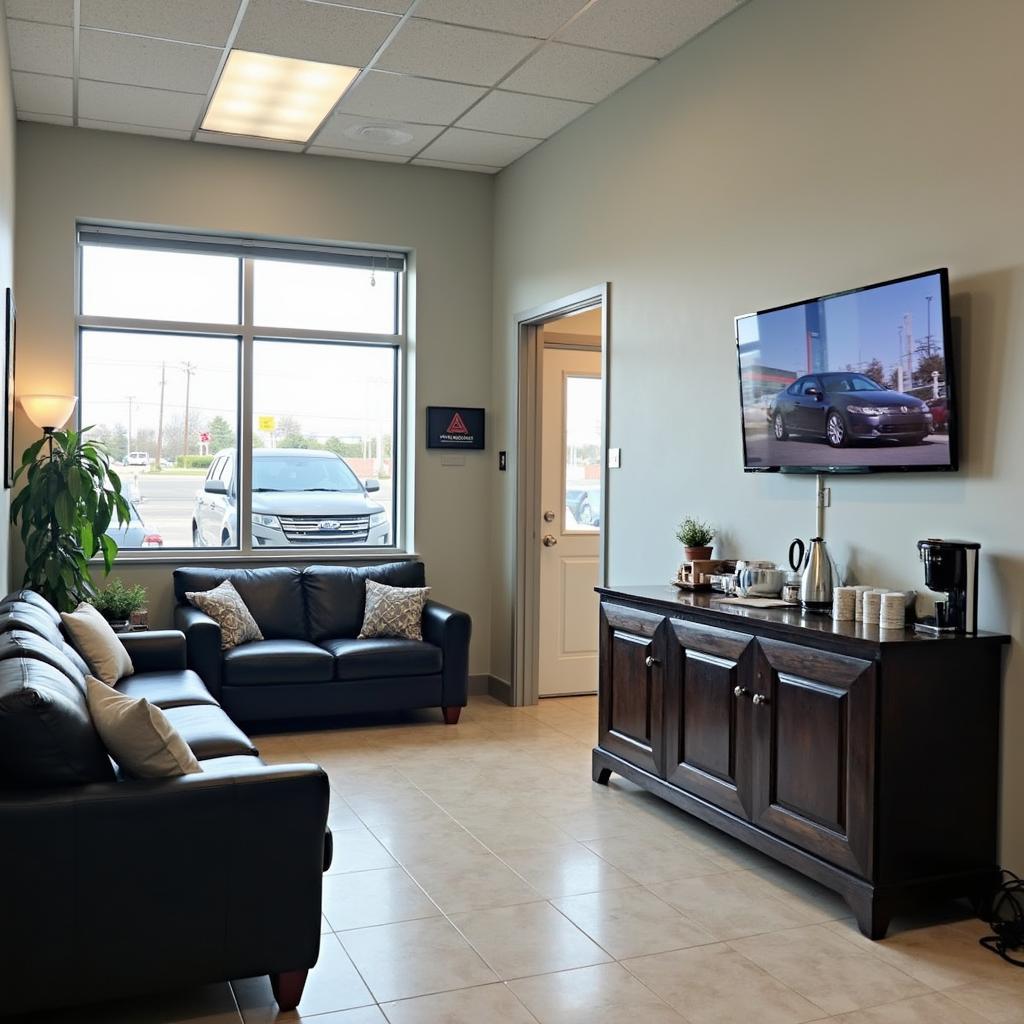 Comfortable waiting area at Alanis Auto Service