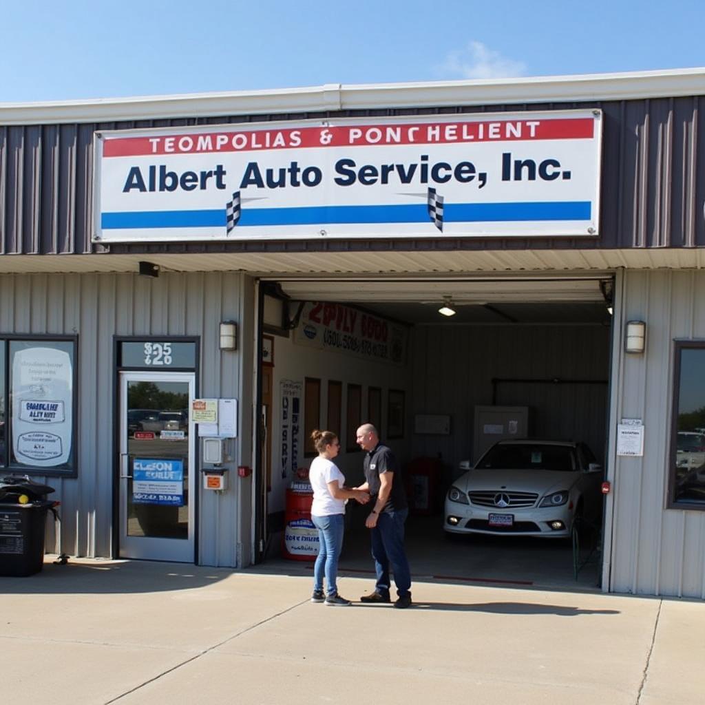 Albert Auto Service Inc. Shop Front in Cedar Rapids