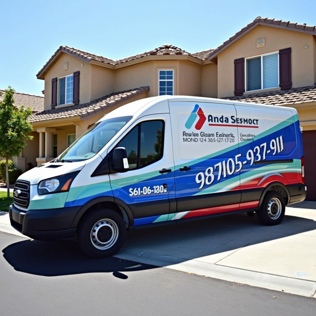 Mobile auto glass service van in Albuquerque