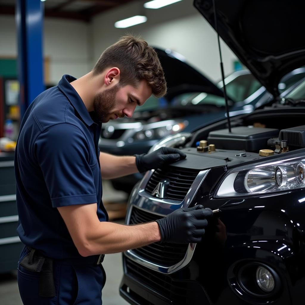 Alex Auto Repair Mechanic Working on Car