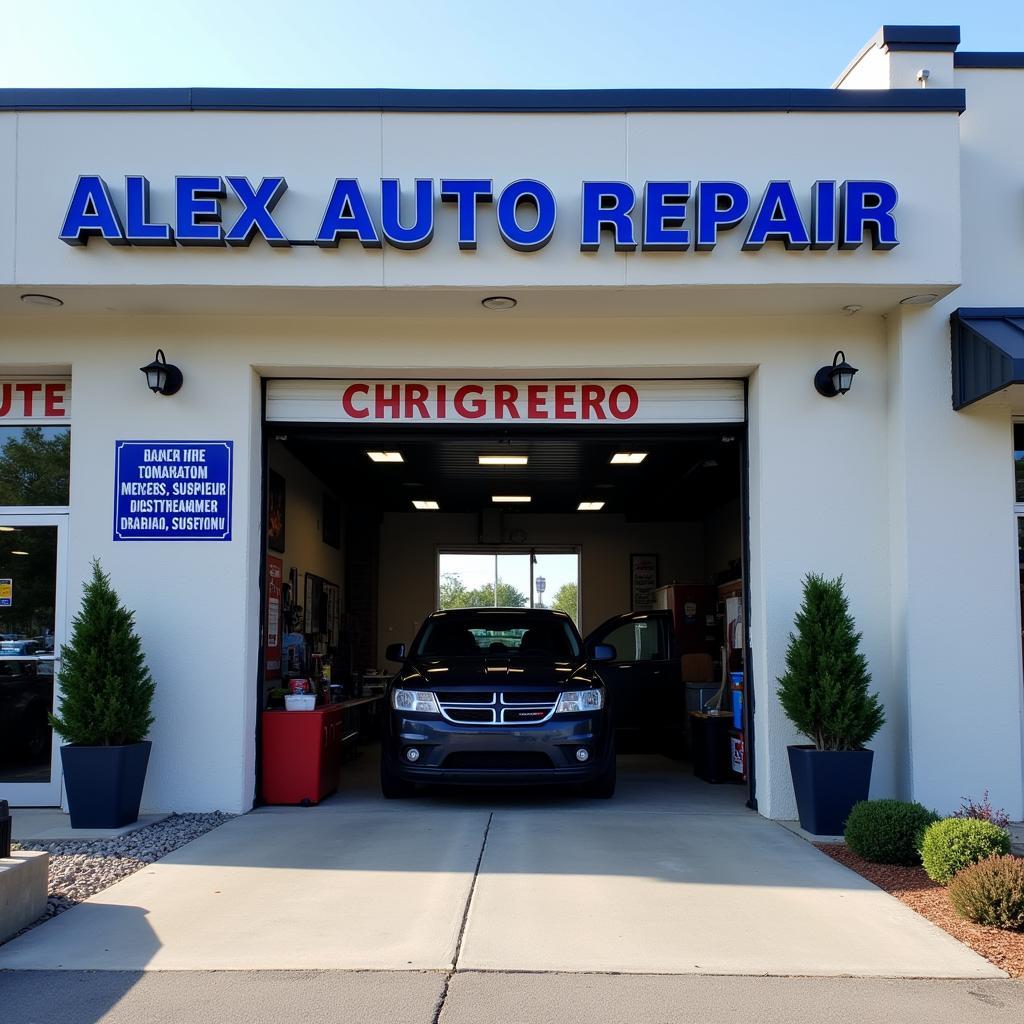 Alex Auto Repair Shop Front