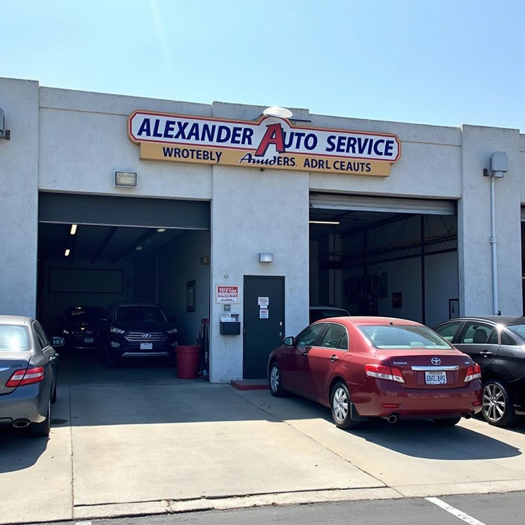 Modern and welcoming auto service shopfront in Whittier