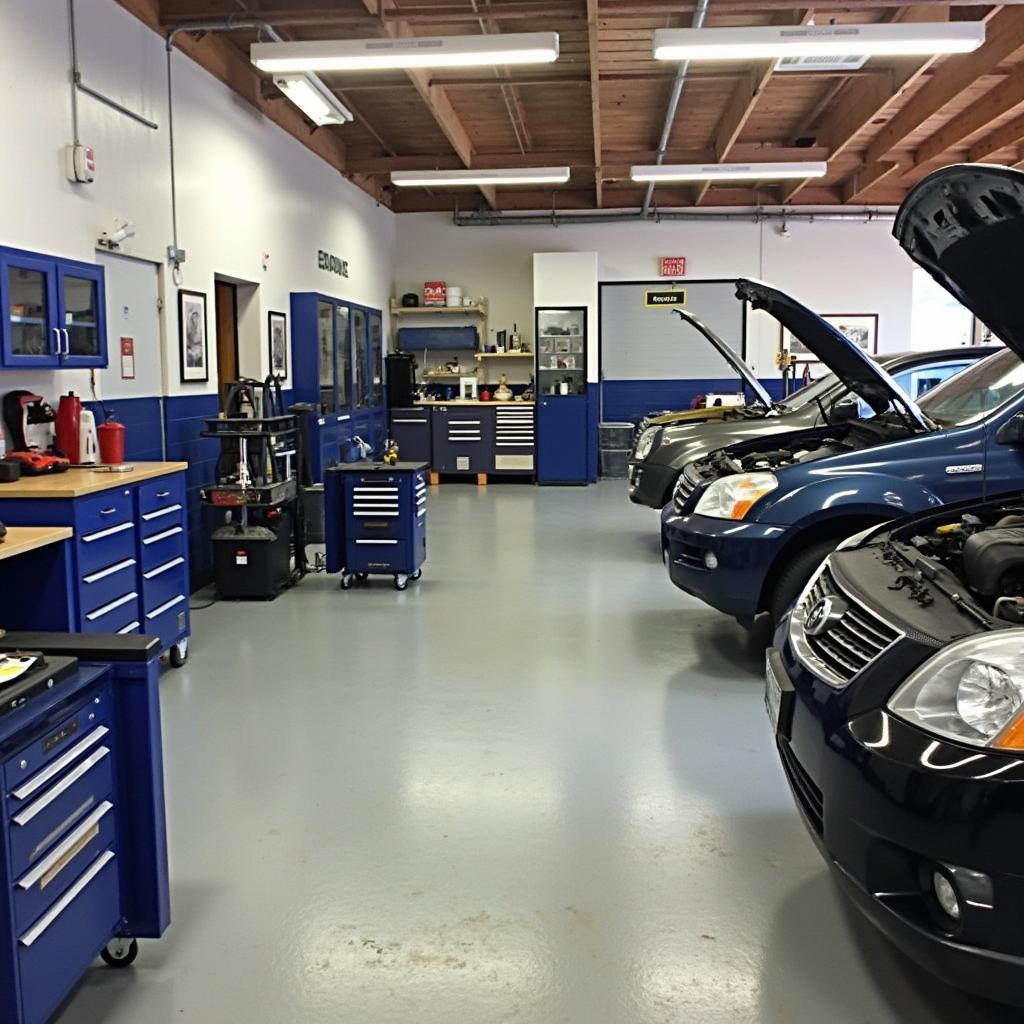 Modern and well-equipped garage at Alexander Service Auto