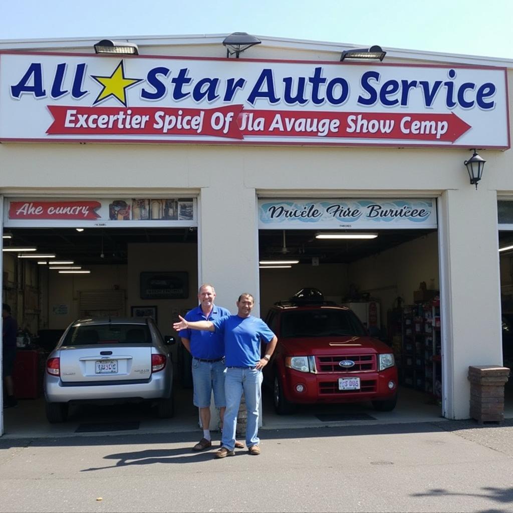 All Star Auto Service Shop Front in Marlborough MA