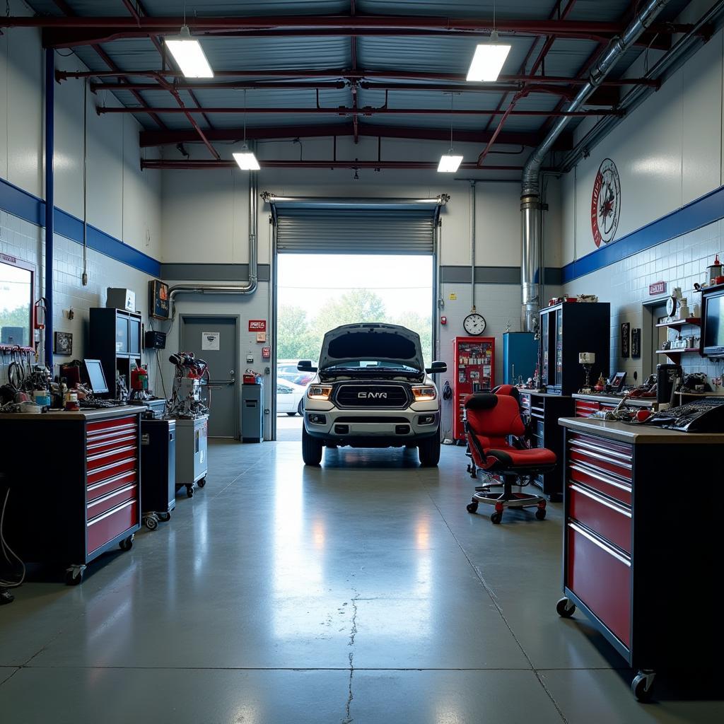 Modern and well-equipped workshop at Allpro Auto Services