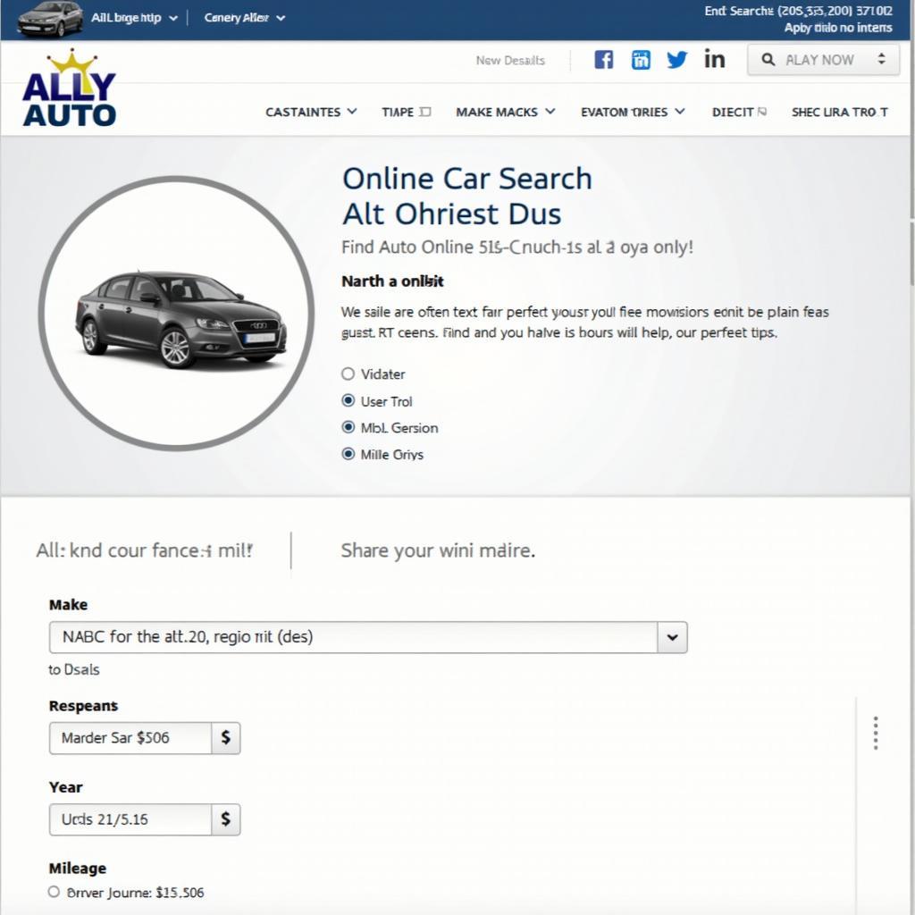 Ally Auto Online Car Search