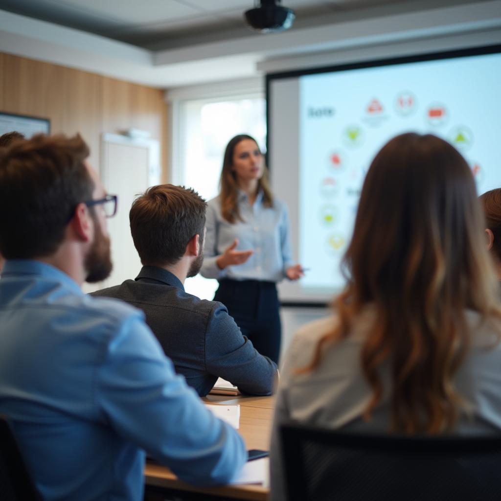 Ally auto customer service representative participating in a training session