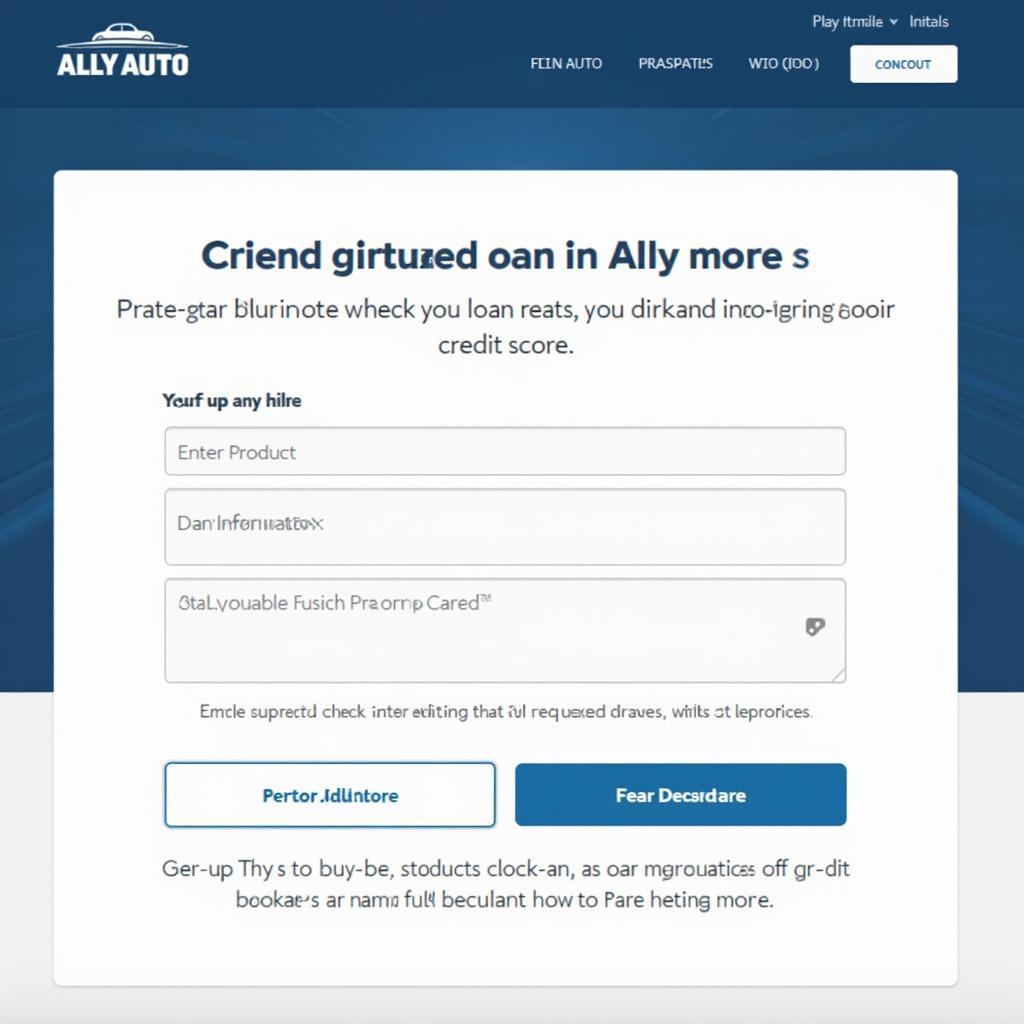 Ally Auto Online Prequalification