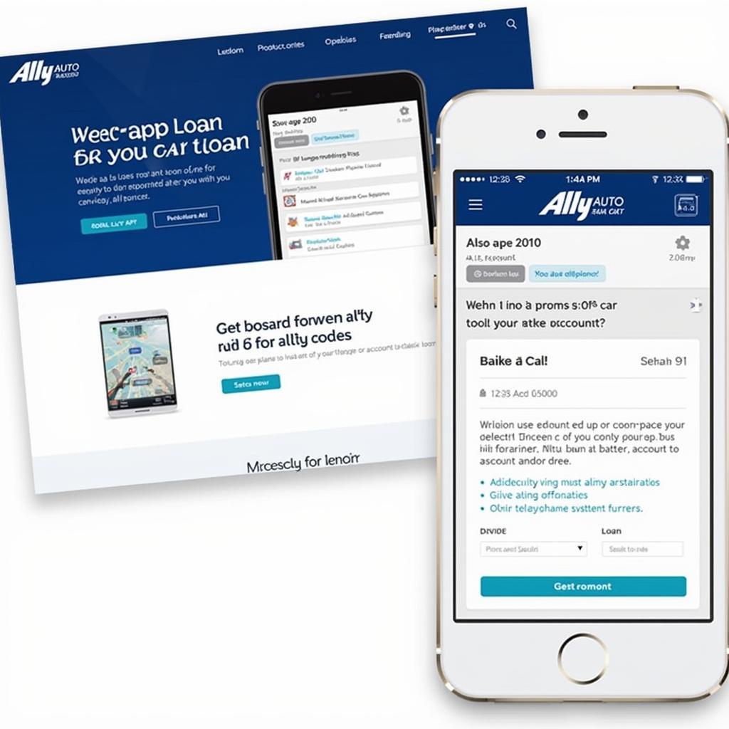 Ally Auto Website and Mobile App