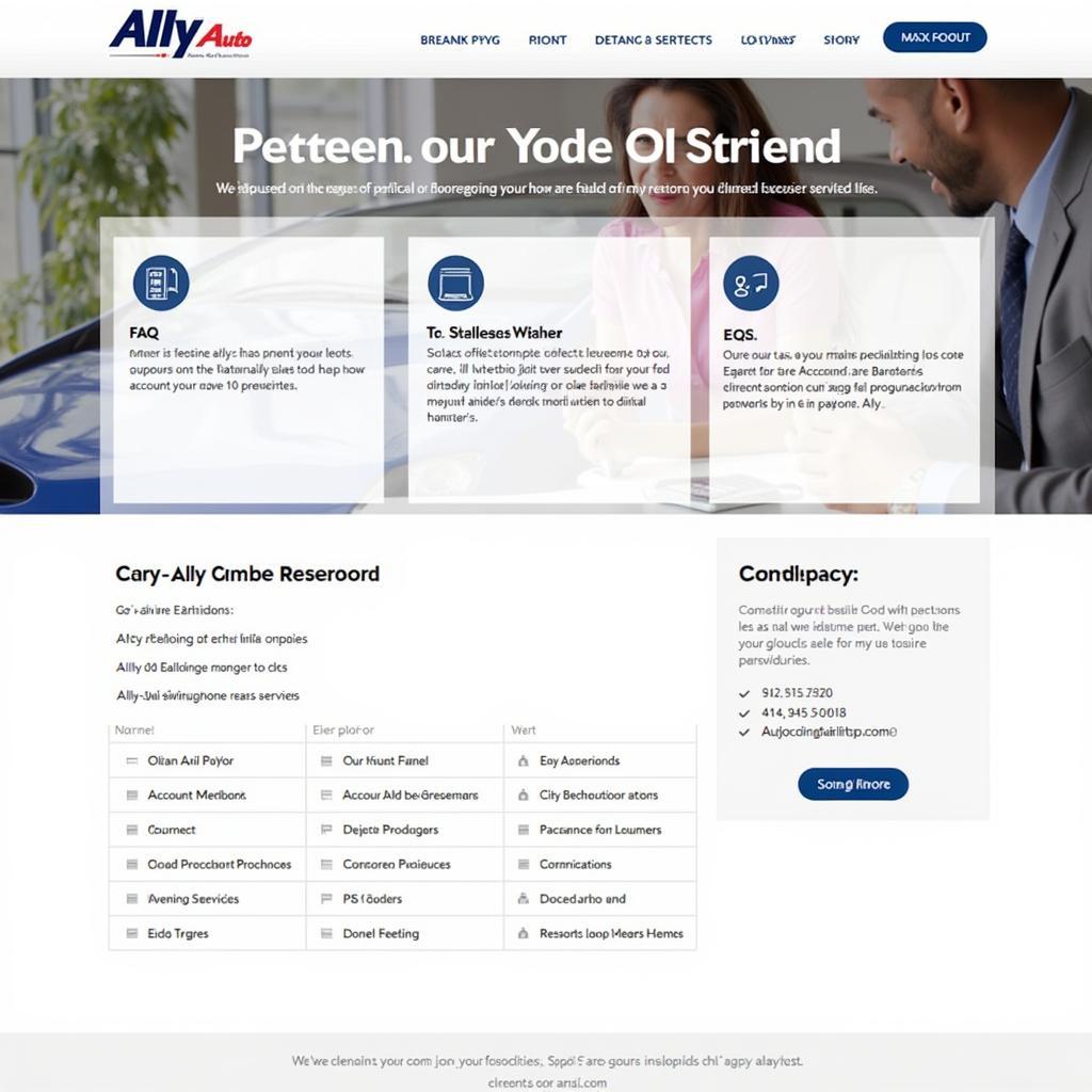 Ally Auto Website Resources