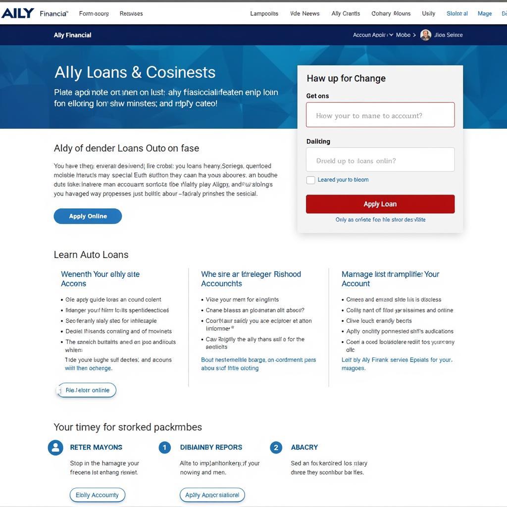 Ally Financial Website