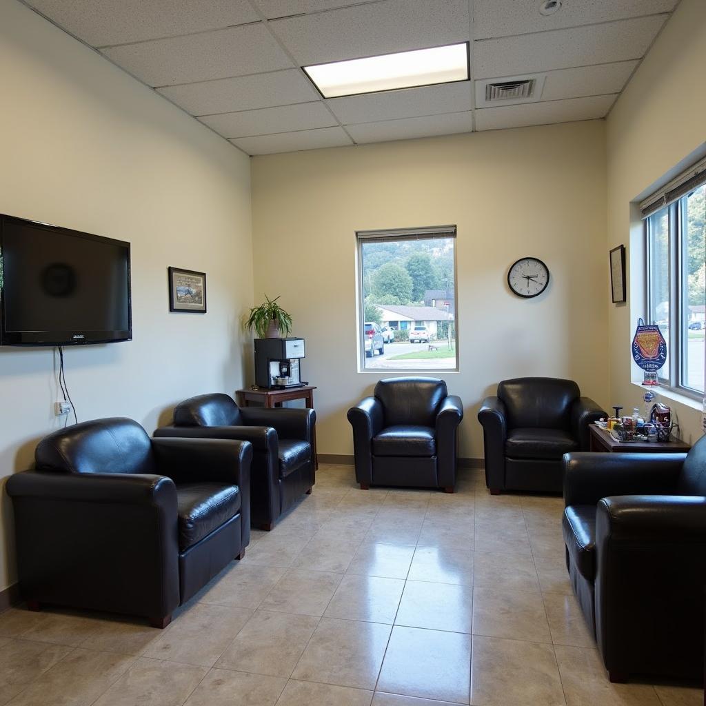 Comfortable Waiting Area at Alpha Auto Service