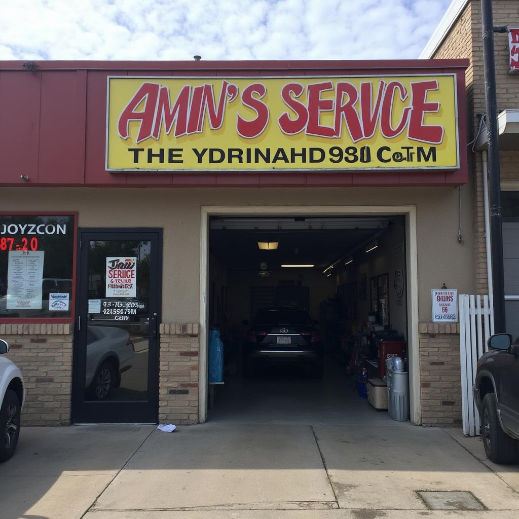 Amin's Auto Service Shop Front