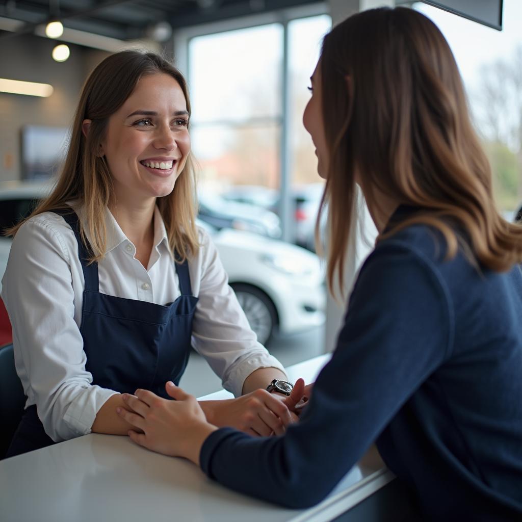 Customer service representative at an auto service center in Amstelveen