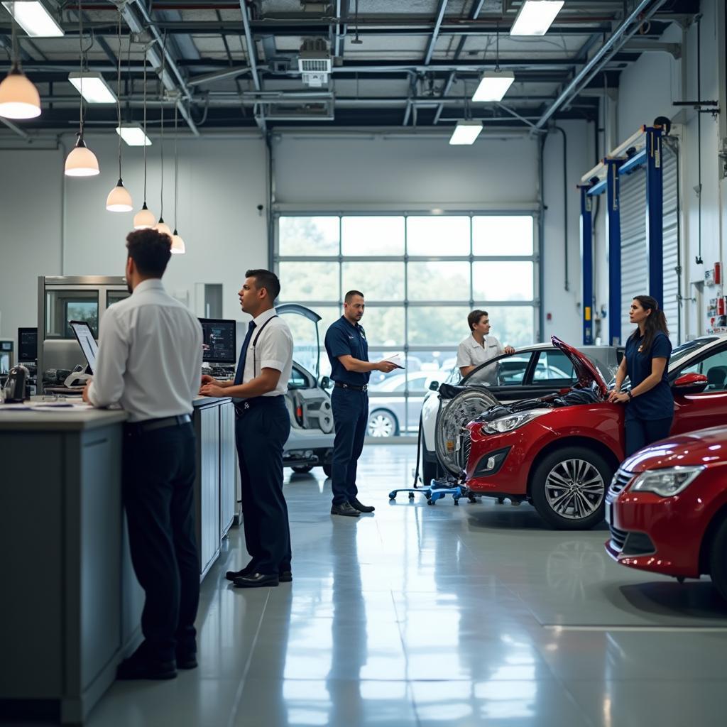 Modern Andover auto service center