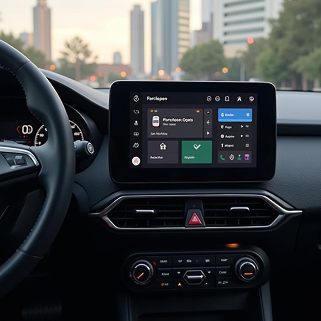 Android Auto interface display