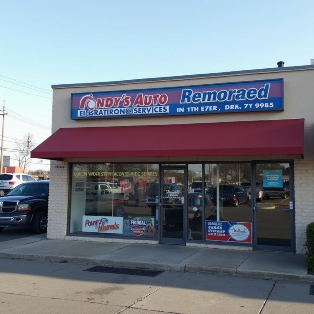 Modern and Welcoming Shop Front at Andy's Auto Electronic Services