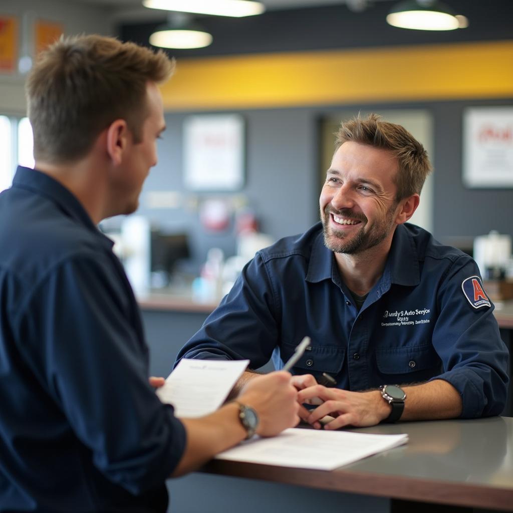 Andy's Auto Service Customer Service