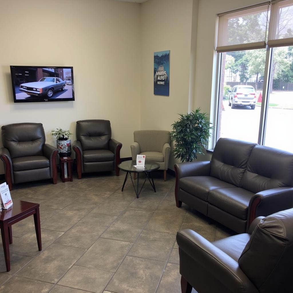 Comfortable and welcoming customer waiting area